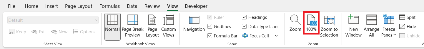 How to Zoom Out in Excel