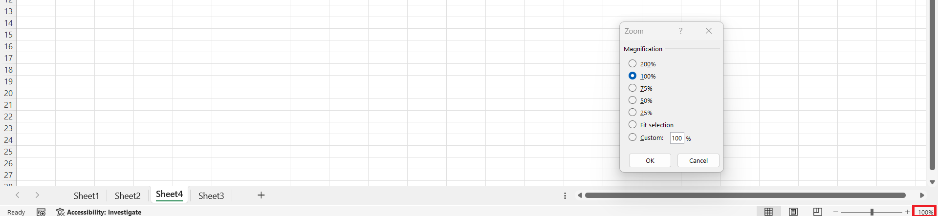 How to Zoom Out in Excel