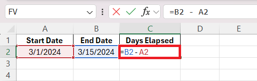 Time in Between Two Dates