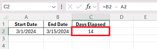 Time in Between Two Dates