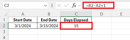 Time in Between Two Dates