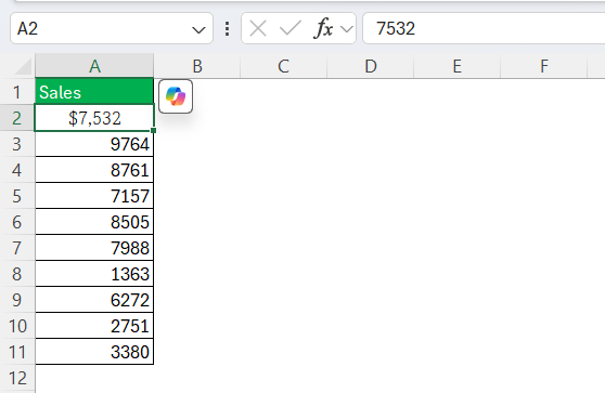 Copy Formatting in Excel