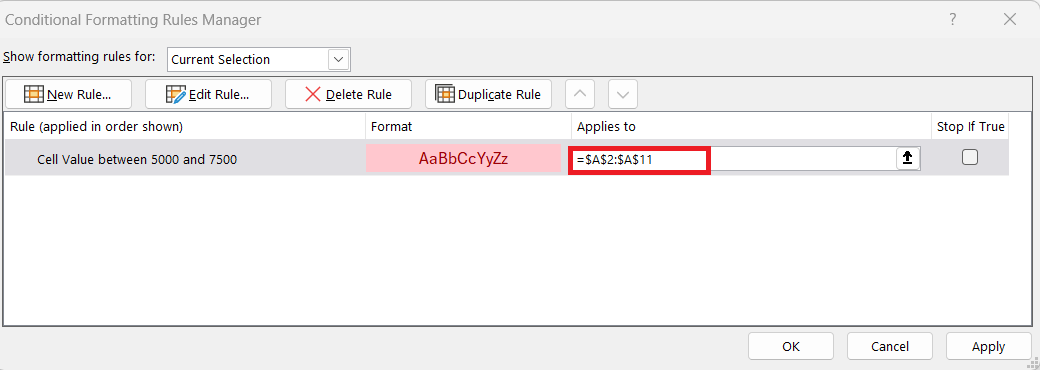 Copy Formatting in Excel