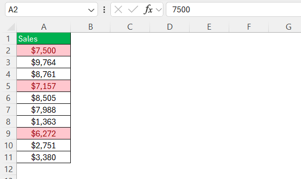 Copy Formatting in Excel