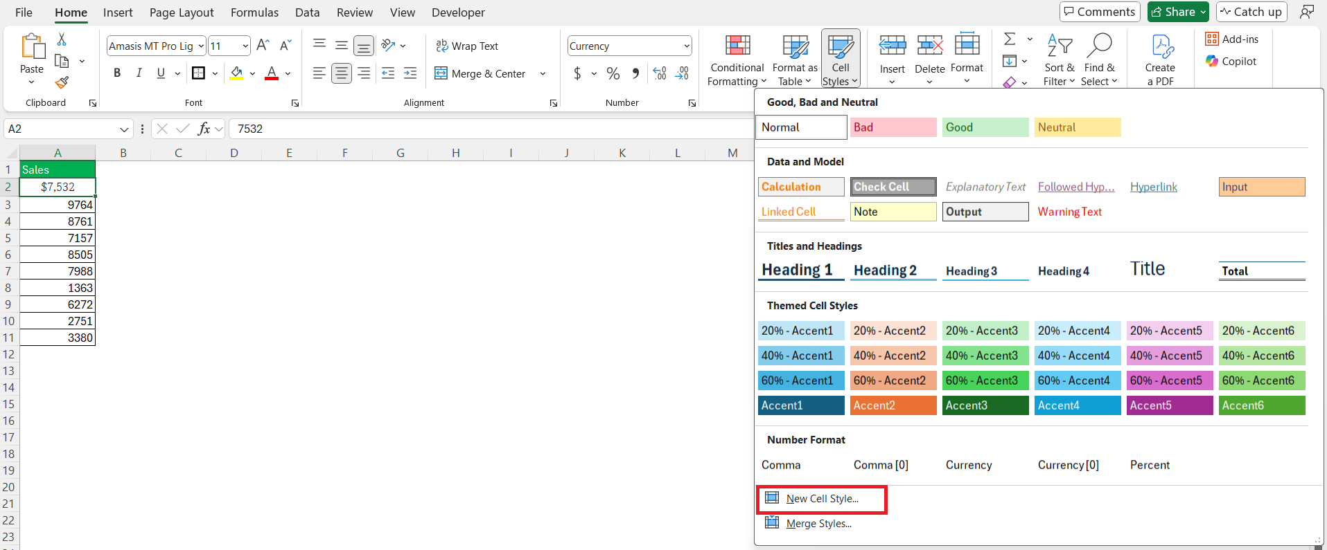 Copy Formatting in Excel