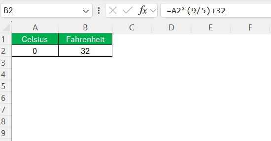 C to F