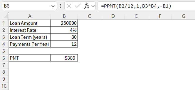 Mortgage Formula