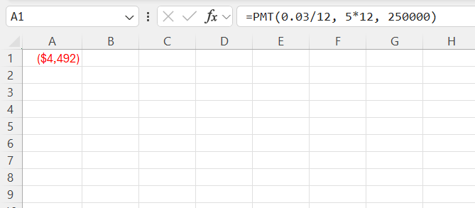 Mortgage Formula