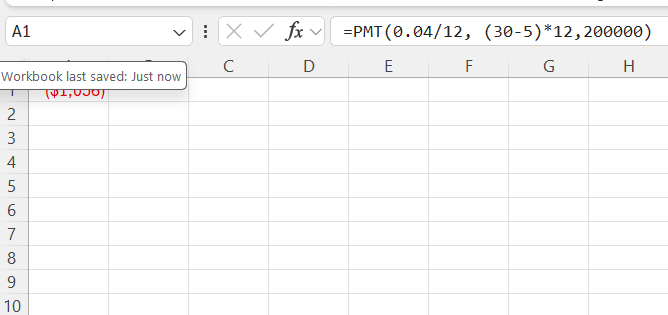 Mortgage Formula