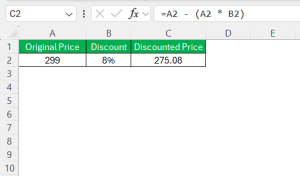 Excel Discount Calculator - Step by Step Formula Guide | MyExcelOnline