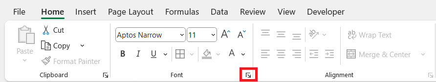 Superscript in Excel