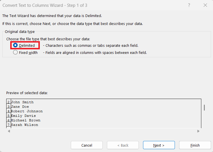 Sort by Last Name in Excel