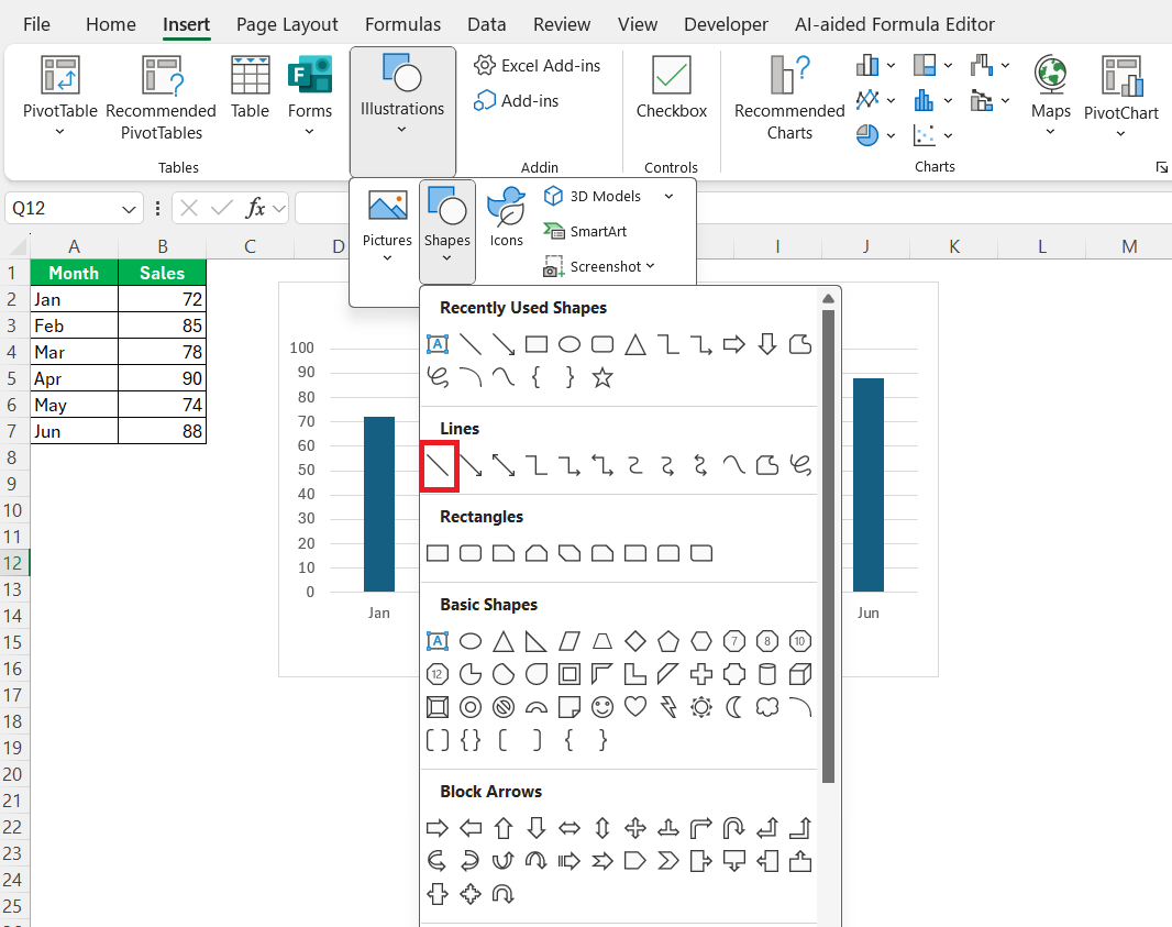 Add Line to Excel Graph