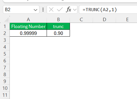 Floating Point Errors in Excel