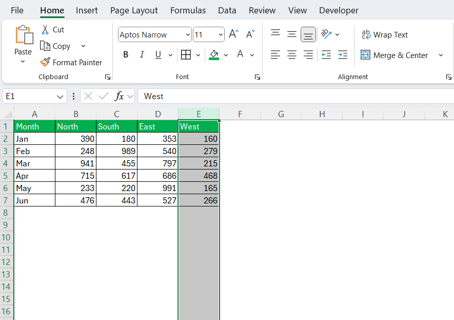 All Delete in Excel