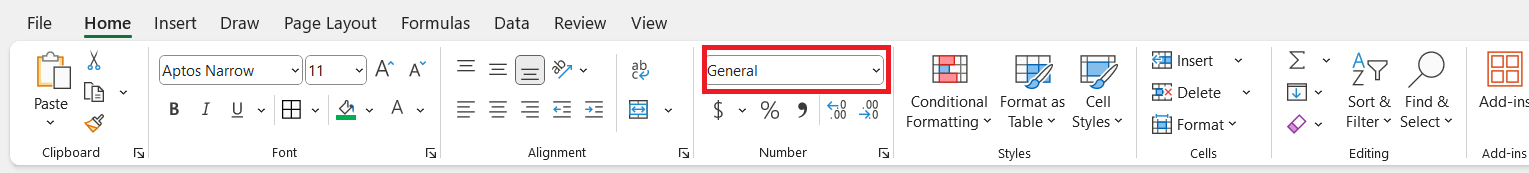 Accounting Number Format