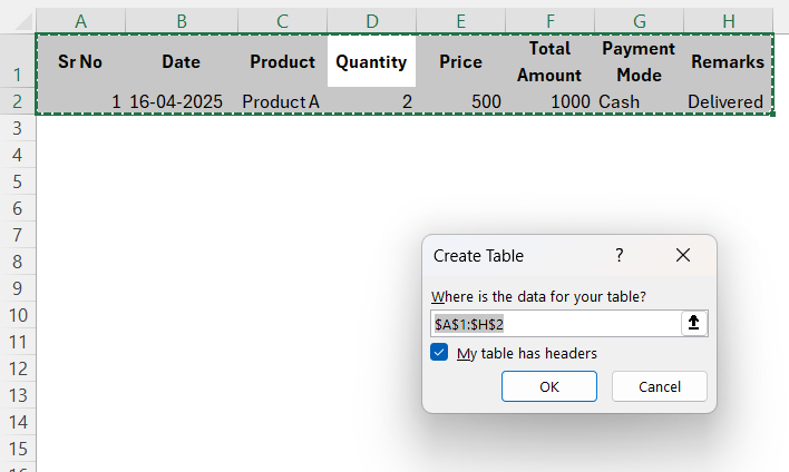Data Entry Form
