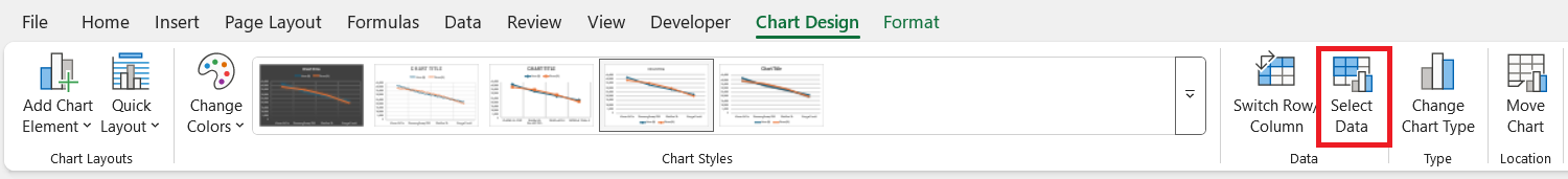 Data Series in Excel Chart