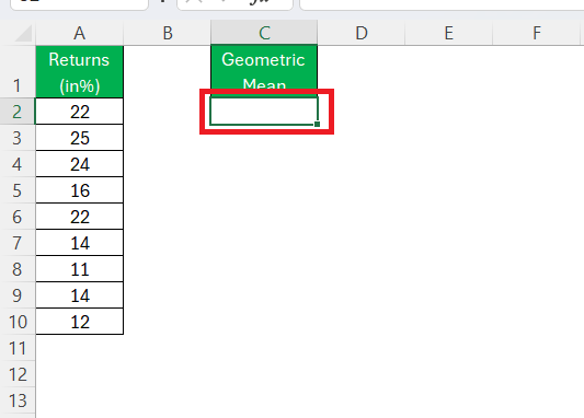 GEOMEAN Function