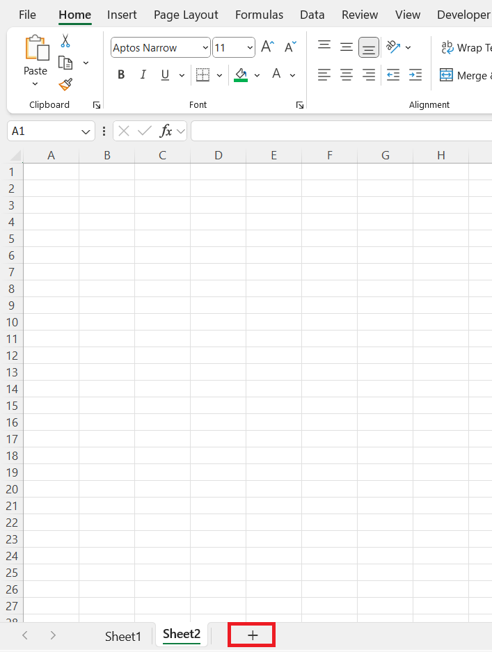 Master Worksheets in Excel