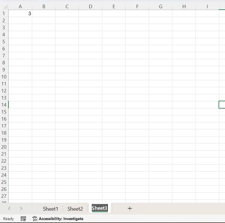 Master Worksheet in Excel