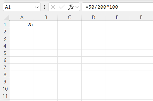 How to Find Percentage in Excel
