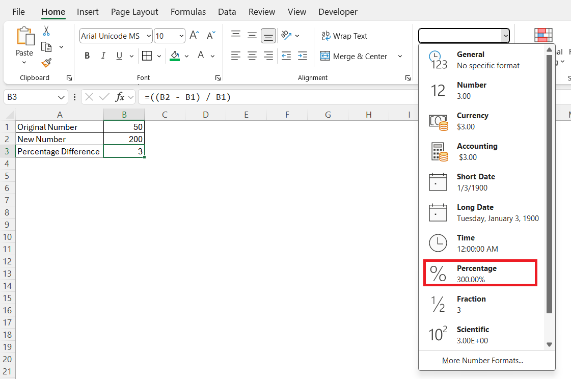 How to Find Percentage in Excel