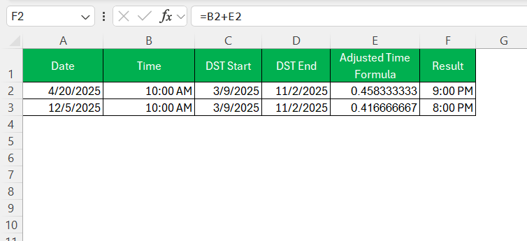 Time Zone Calculation