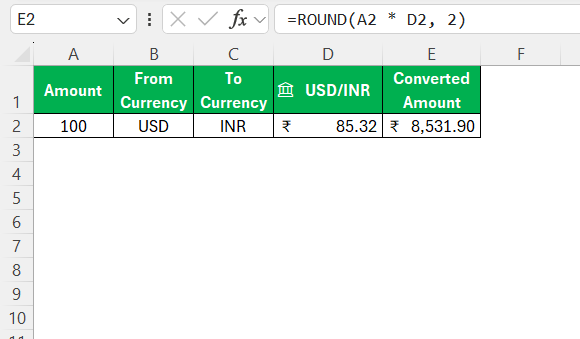 Excel Currency Converter