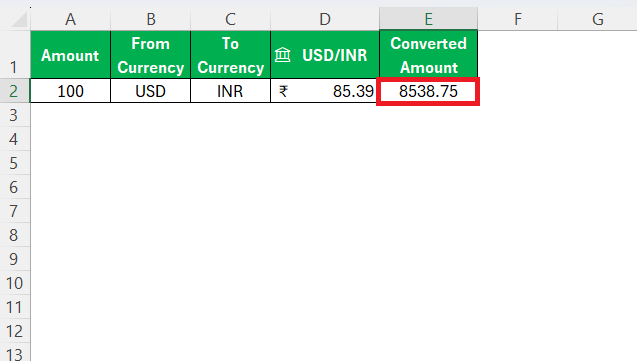 Excel Currency Converter