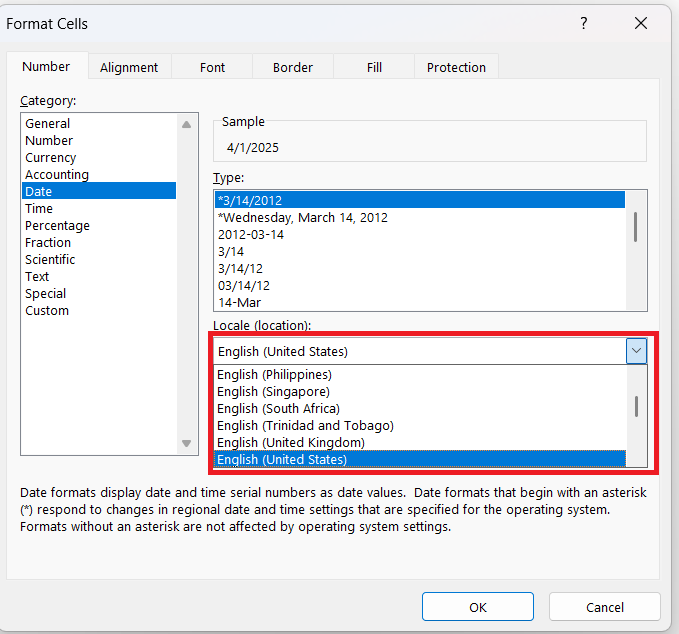 Date Time Formatting