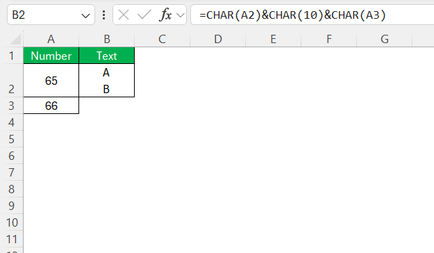 ASCII Characters in Excel