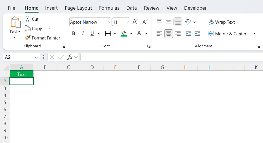 ASCII Characters in Excel