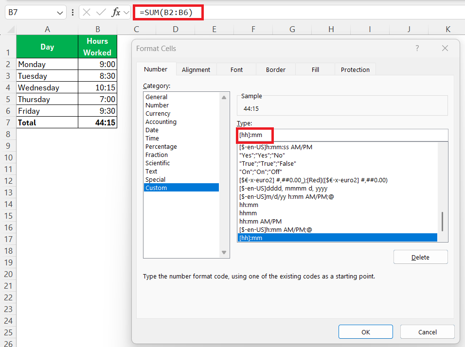 Convert Time to Military in Excel
