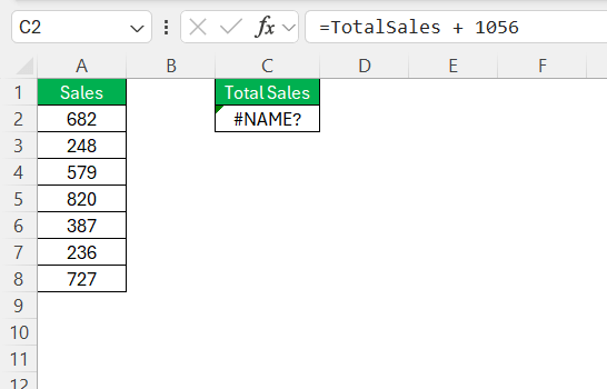 name error