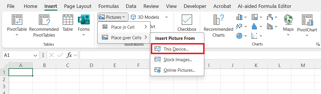 Excel Image Size