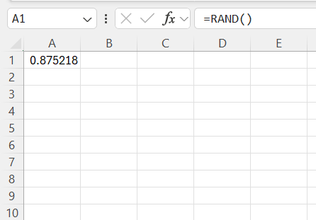 Random Name Generator in Excel