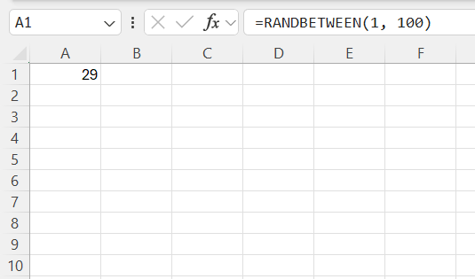 Random Name Generator in Excel