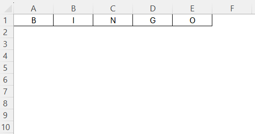 Bingo Game Cards