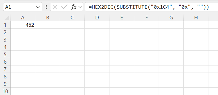 Hexadecimal Calculator