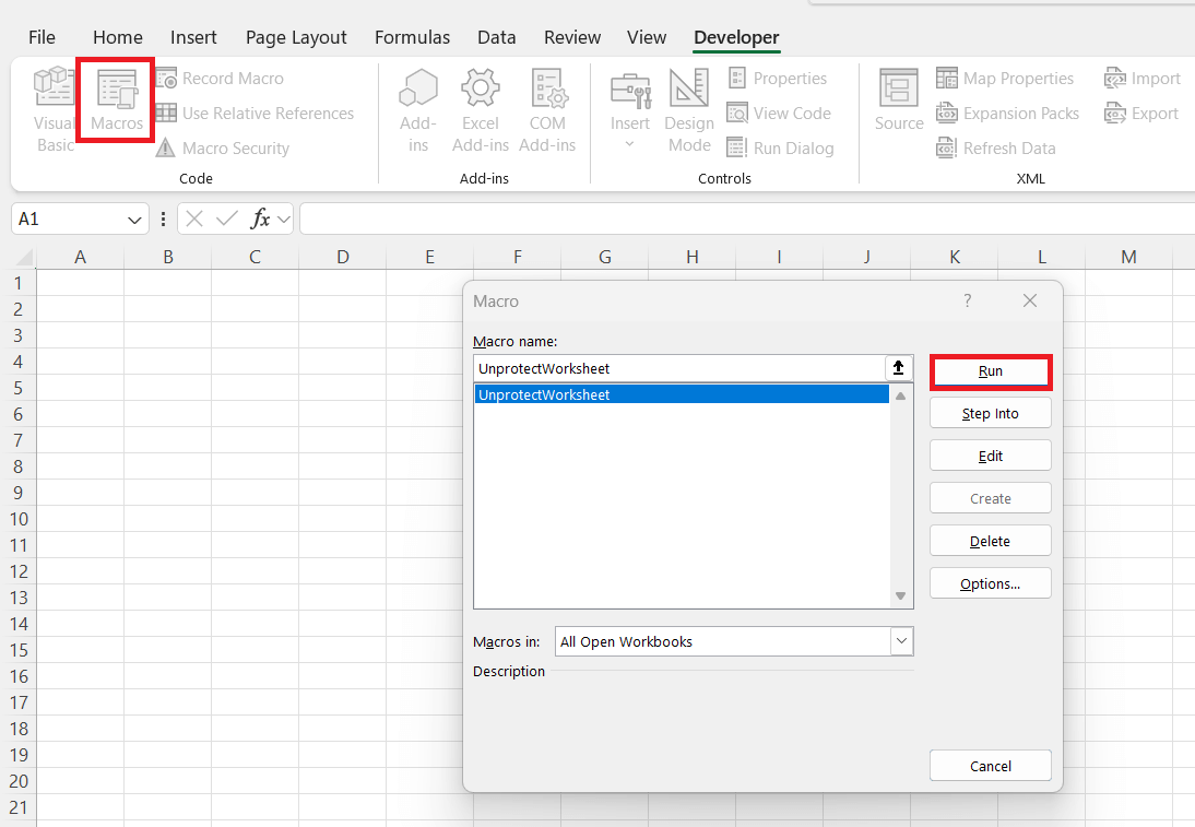 How to Unprotect an Excel Spreadsheet