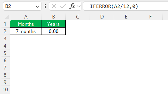Months to Years