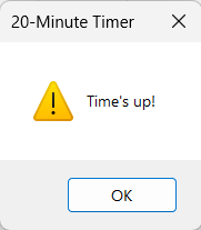 20 Minute Timer