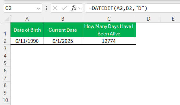 How Many Days Have I Been Alive
