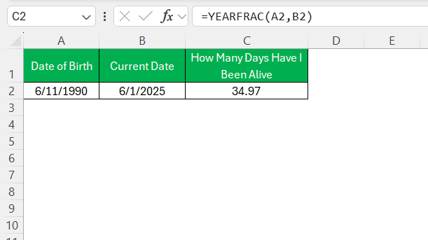 How Many Days Have I Been Alive