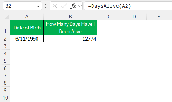 How Many Days Have I Been Alive