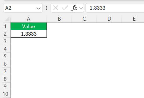 1.33333 as a Fraction