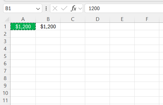 Copy Text from One Excel Cell to Another