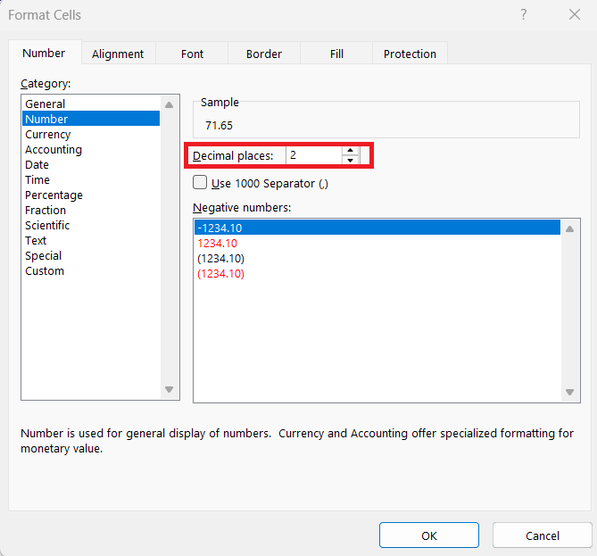 Decimal to Inches in Excel