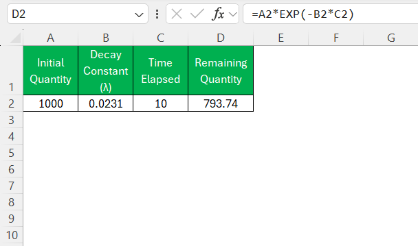 Half Life Calculator